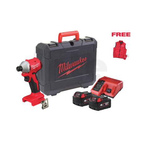 MILWAUKEE M18 M18 BLIDRCMC-402C POWER PACK IN2 Aku rázový šroubovák 4933499457
