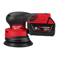 MILWAUKEE M18 FROS125-502X FUEL 125 mm excentrická bruska 4933498254