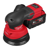 MILWAUKEE M18 FROS125-502X FUEL 125 mm excentrická bruska 4933498254