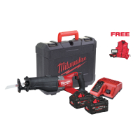 MILWAUKEE M18 FSXMC-801C Aku šavlová pila, vesta + světlo M18 ALIS-0, 4933499455