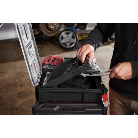 MILWAUKEE 15 dílná sada očkoplochých klíčů MAXBITE s organizérem PACKOUT 4932498141