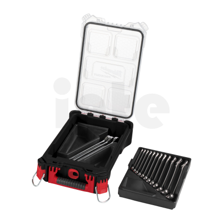 MILWAUKEE 15 dílná sada očkoplochých klíčů MAXBITE s organizérem PACKOUT 4932498141