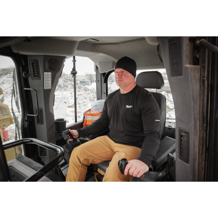 MILWAUKEE WORKSKIN CWB LS BL XXL spodní triko do chladného počasí s dlouhým rukávem černé, velikost XXL 4932498287
