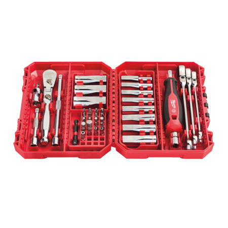 MILWAUKEE Sada ráčny 1/4", klíčů a dlouhých nástrčných klíčů Premium (42 ks) 4932498382