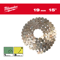 MILWAUKEE Hřebíky 15° ve svitku 3,05 x19 mm /RS/G - ks 2880 (vhodné pro M18 FRCN45) 4932499310