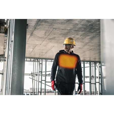 MILWAUKEE M12 HHBL5-0 (XXXL) HEXON Vyhřívaná mikina s kapucí černá 4932499192