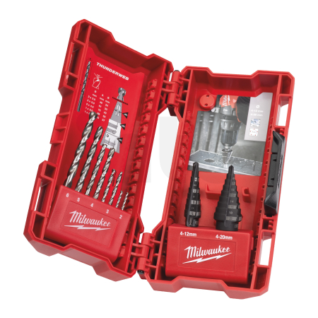 MILWAUKEE Step & drill bit combo set (10 pc) 4932501119