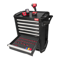 MILWAUKEE Plně vybavená sada nářadí – 246 ks v šedé dílenské ocelové skříni TOOLGUARD™ 30″ / 78 cm, verze EU Premium 4932500743