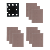 MILWAUKEE Power Grid 115 x 107 mm, H&L, GR 80/120/180, sada s podložkou Pad Saver – 10 ks 4932500197