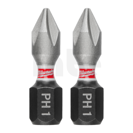 MILWAUKEE Šroubovací bity PH 1 x 25 mm SHOCKWAVE Impact Duty 3 ks 4932500352
