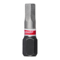 MILWAUKEE Šroubovací bity HEX 5 x 25 mm SHOCKWAVE Impact Duty (3 ks) 4932500381