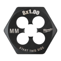 MILWAUKEE Šestihranné závitové oko M8–1,00 mm 4932500617