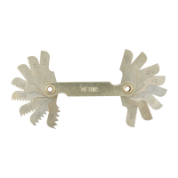 MILWAUKEE Měrka stoupání metrických závitů 0,35-3,00 mm 4932500630