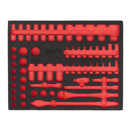 MILWAUKEE Náhradní pěnová vložka pro sadu otevřených a očkových klíčů – 36 ks 4932500764