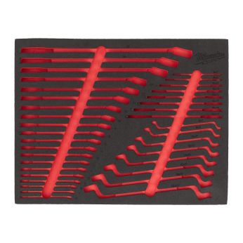 MILWAUKEE Náhradní pěnová vložka pro 36dílnou sadu klíčů, svítilen, řezacích a měřicích nástrojů 4932500765