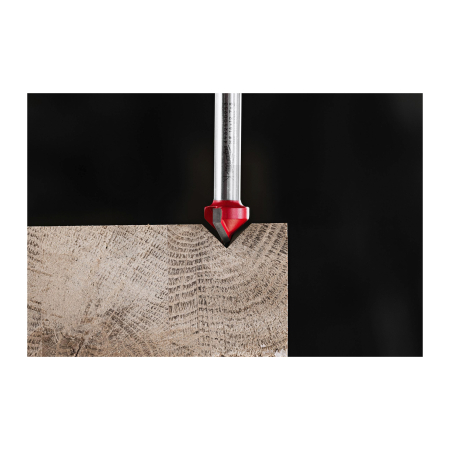 MILWAUKEE V-drážkovací fréza pro hliník, stopka 8 mm, 18 / 60 mm – 1 ks 4932500956