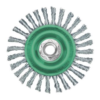 MILWAUKEE Kotoučový kartáč M14 125×6 mm, nerezový, splétaný drát 0,5 mm – 1 ks 4932501743