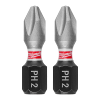 MILWAUKEE Šroubovací bity PH 2 x 25 mm SHOCKWAVE Impact Duty 3 ks 4932500353