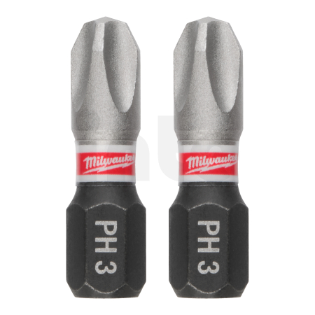MILWAUKEE Šroubovací bity PH 3 x 25 mm SHOCKWAVE Impact Duty 3 ks 4932500354