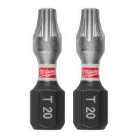 MILWAUKEE Šroubovací bit Shockwave Impact Duty TX20, 25mm, 3ks 4932500363