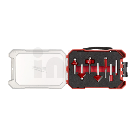 MILWAUKEE Kombinovaná sada dvoubřitých fréz, stopka 8 mm, 7 ks 4932501052