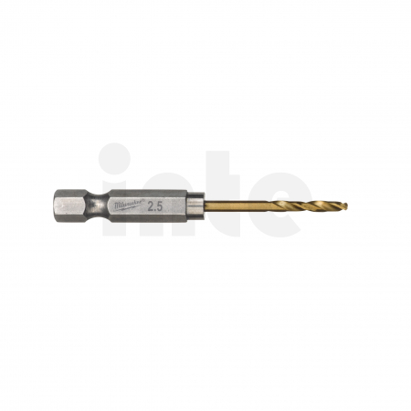 MILWAUKEE HSS-TiN Red Hex 2.5 mm - 2 ks 48894704