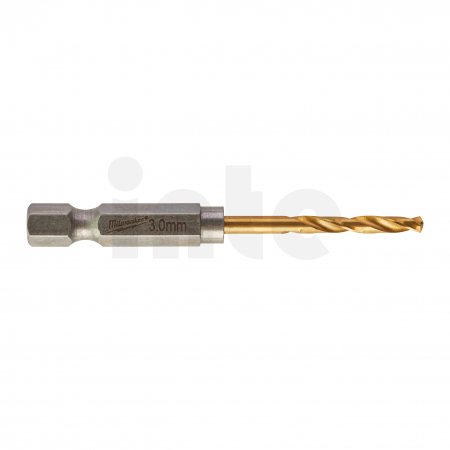 MILWAUKEE HSS-TiN Red Hex 3 mm - 2 ks 48894763