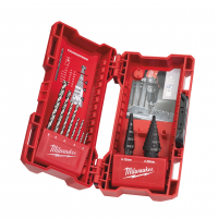 MILWAUKEE Set stupňovitých vrtáků a vrtáků do kovu Thunderweb 10 ks 48899350