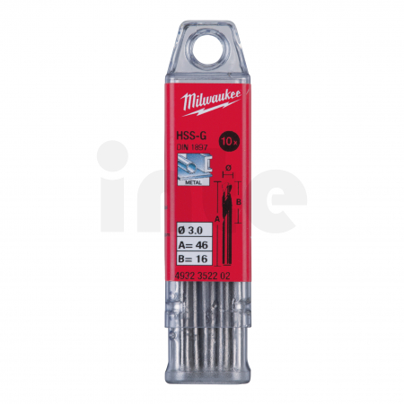MILWAUKEE HSS-Ground Drills Short / DIN1897 / 5 and 10 pack 4932352202