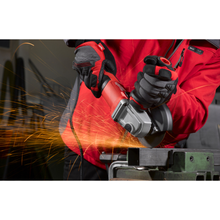 MILWAUKEE 1250 W úhlová bruska s odpružením AVS a posuvným spínačem 4933451218