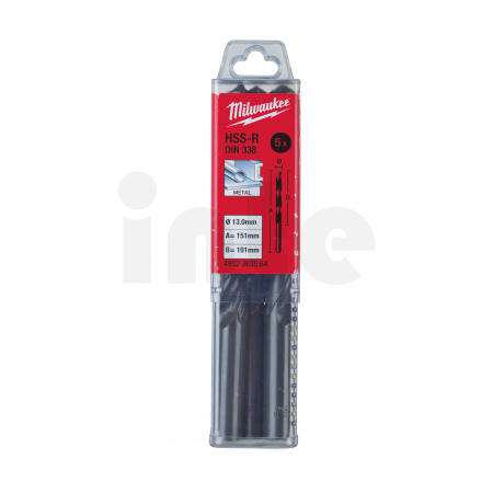 MILWAUKEE HSS DIN 338 Rollforged Drill Bits With Reduced Shank 4932363564