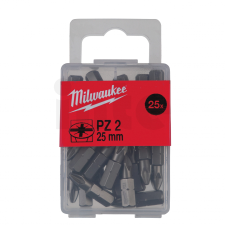 MILWAUKEE Šroubovací bity PZ1,25mm (25ks)  4932399589