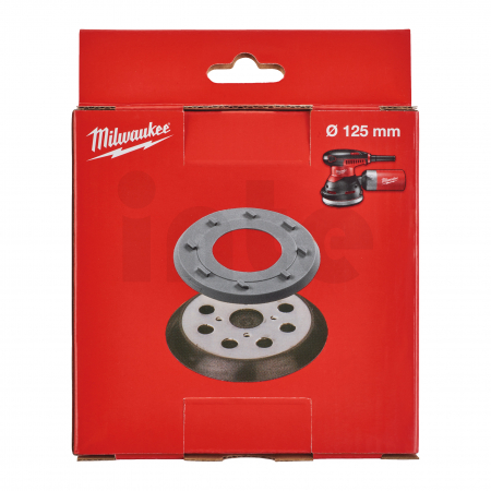 MILWAUKEE Podkladová deska ⌀ 125 mm, 8 otvorů. V sadě s náhradním gumovým prstencem 4932430091