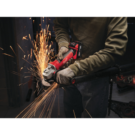 MILWAUKEE HD18AG115-402C - M18™ 115 mm úhlová bruska s kolébkovým spínačem 4933441300