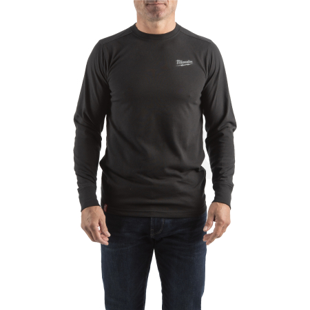 MILWAUKEE Hybridní triko s dlouhým rukávem černé 4932492983