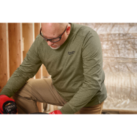 MILWAUKEE Hybridní triko s dlouhým rukávem zelené 4932493002