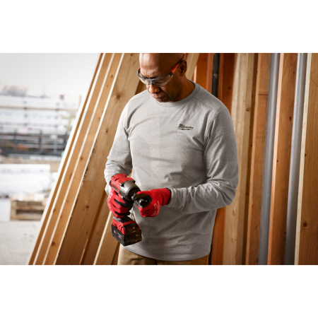 MILWAUKEE Hybridní triko s dlouhým rukávem šedé 4932492992