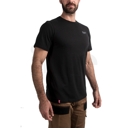MILWAUKEE Hybridní triko s krátkým rukávem černé 4932492963