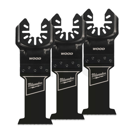 MILWAUKEE Ponorný řezný nůž na měkké dřevo, PVC a sádrokarton 35 mm, 3 ks, 48851103