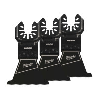 MILWAUKEE Extra široký ponorný nůž pro řezání měkkého dřeva, PVC a sádrokartonu, 64 mm, 3 ks 48851113