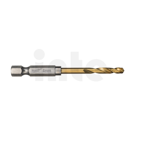 MILWAUKEE Vrtáky do kovu RED HEX - SHOCKWAVE HSS-G TiN, 4 mm - 2 ks 48894708