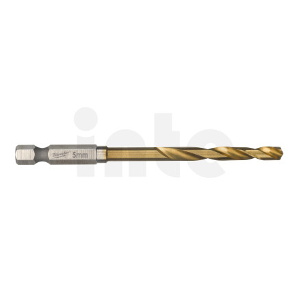 MILWAUKEE Vrtáky do kovu RED HEX - SHOCKWAVE HSS-G TiN, 5 mm - 1 ks 48894712