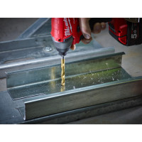 MILWAUKEE Vrtáky do kovu RED HEX - SHOCKWAVE HSS-G TiN, 9 mm - 1 ks 48894721