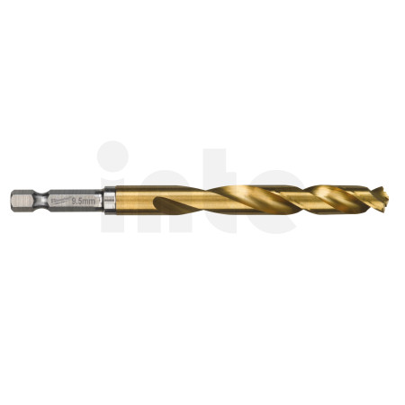 MILWAUKEE Vrtáky do kovu RED HEX - SHOCKWAVE HSS-G TiN, 9.5 mm - 1 ks 48894722