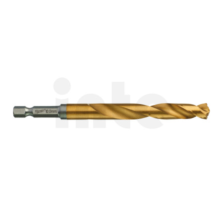 MILWAUKEE Vrtáky do kovu RED HEX - SHOCKWAVE HSS-G TiN, 10 mm - 1 ks 48894723