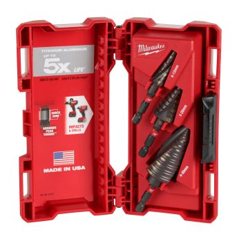 MILWAUKEE Sada stupňovitých vrtáků SHOCKWAVE™ Impact Duty 3 ks 48899266
