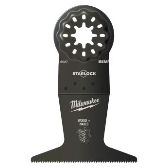 MILWAUKEE Bimetalový nůž 65 mm pro ponorné řezy do dřeva s hřebíky zaručuje dlouhou životnost 48906027
