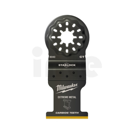 MILWAUKEE Univerzální nůž 35 mm s tvrdokovovými zuby pro ponorné řezy zaručuje velmi dlouhou životnost (30x delší životnost než 