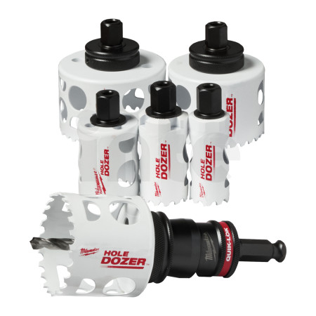 MILWAUKEE Sada kruhových pilek/děrovek Hole dozer Holesaw QL SET 9, Quick Lok, 9 ks 49224771