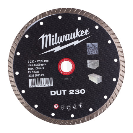 MILWAUKEE Diamantový kotouč  DUT 230 x 22,2 mm 4932399529